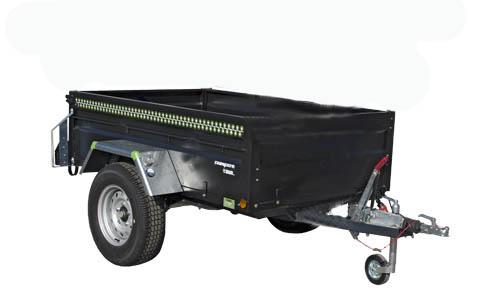 Remolque Carga Pintado Serie Campero 2500 x 1360 x 500 mm. | 750 Kg